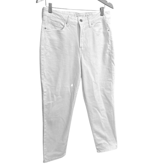 Old Navy White High-Rise O.G. Straight Jeans Size 10 Womens Denim - Picture 1 of 4